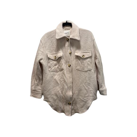 Wilfred Free Women's Cream Beige Wool Jacket Size M Button‎ Long Sleeve (318) - Picture 1 of 9